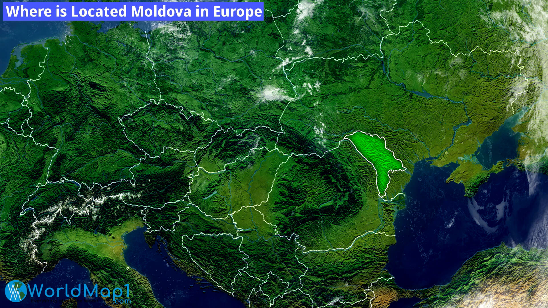 Where is Located Moldova in Europe